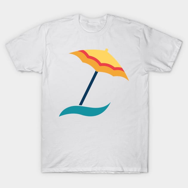 Beach Umbrella T-Shirt by SWON Design